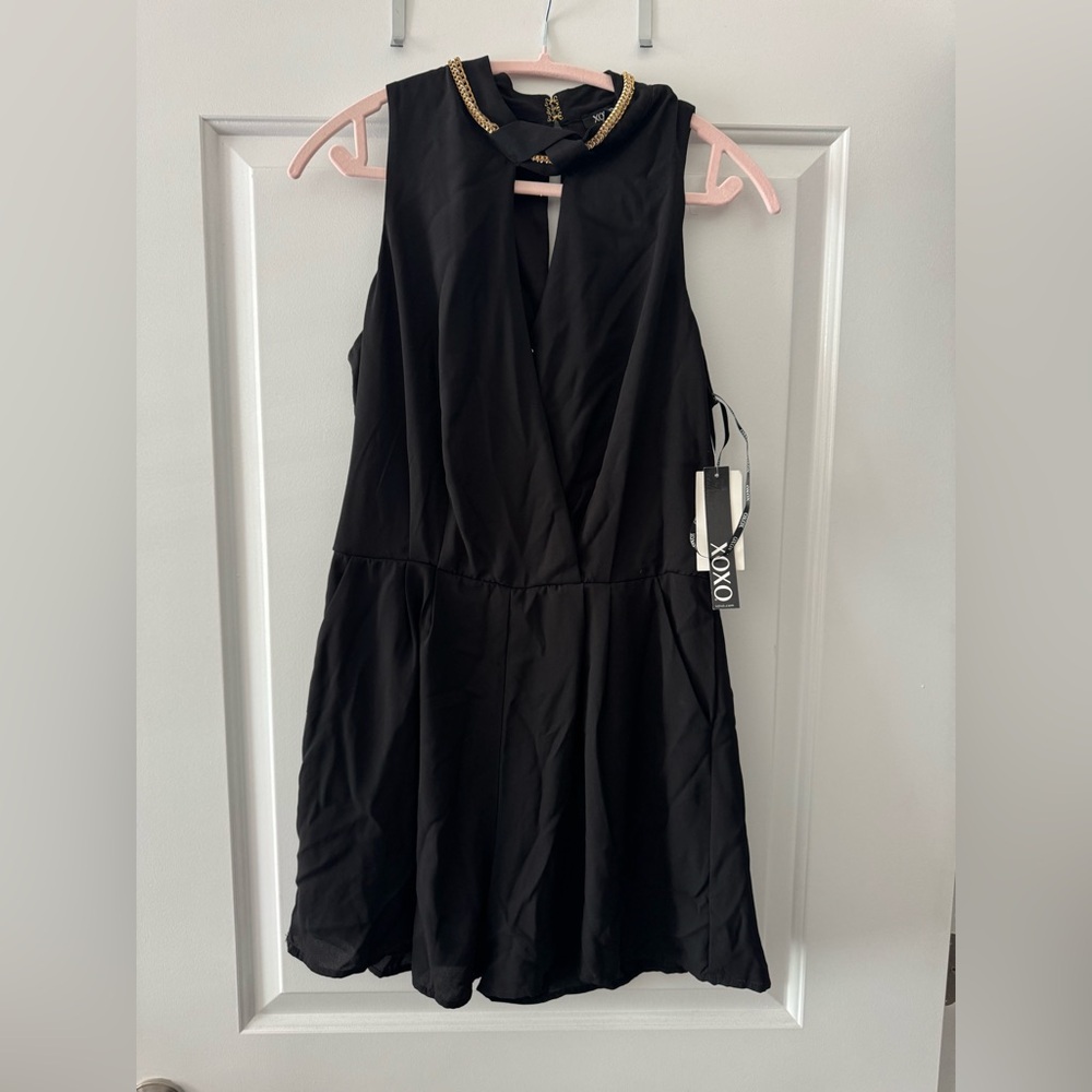 Xoxo Romper with Chain Detail